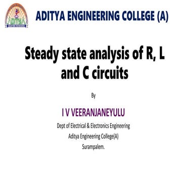 2. Steady state analysis of R, L and C circuits.pptx