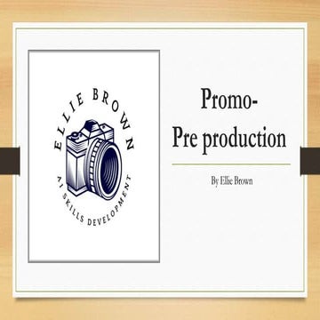 2. A1 Promo- Pre Poduction.pptx.........