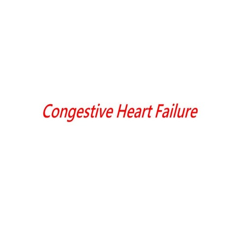 Pathophysiology of Congestive Heart Failure | Dr. Ulana Rey | PDF