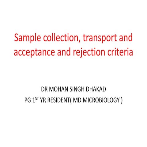 2. Sample collection ,transport and acceptance and rejection.pptx