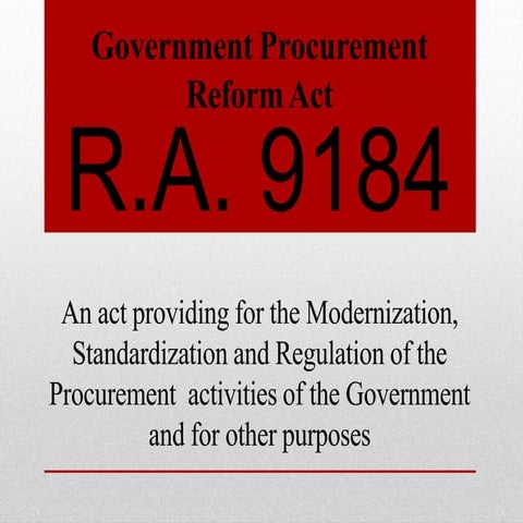 CIVIL ENGINEERING LAW CODE AND ETHICS RA 9184 GROUP 2