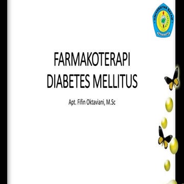 Tatalaksana Terapi Diabetes Mellitus (farmasi klinis)