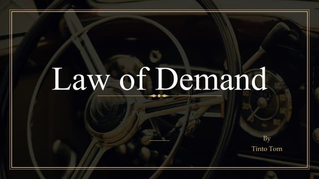 Law of Demand.pptx........................................ | PPT