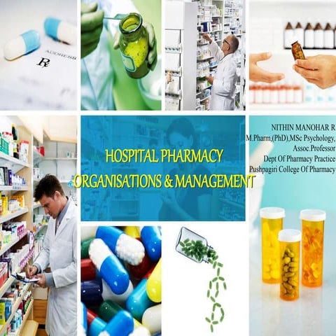 Hospital pharmacy functions,organisation and responsibilities | PPTX