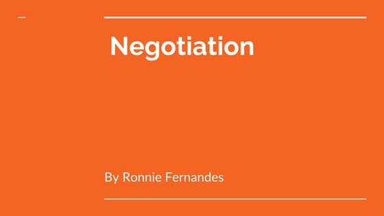 Negotiation In International Business 1 Pdf