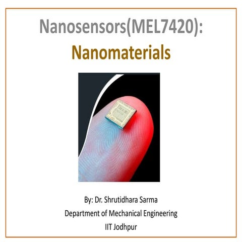 Nanomaterials and quantum confinement.pptx