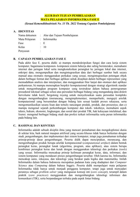 Modul Ajar Informatika Kelas 9 Kurikulum Merdeka Pdf Modul Ajar Informatika Kelas 9 Kurikulum Merdeka Pdf