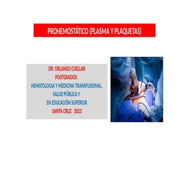 RECAMBIO PLASMATICO EN TERAPIAS DE REEMPLAZO | PPTX