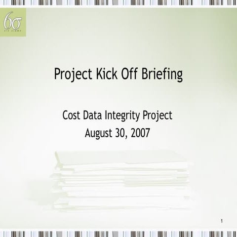 2.02 Project_Kick_Off_Meeting SIx_ Sigma