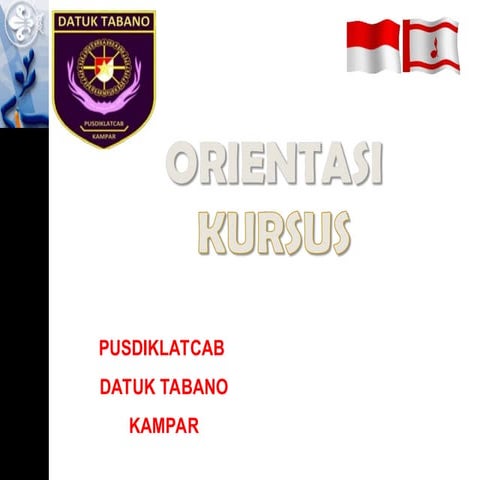2. Orientasi Kursus presentasi power point | PPT