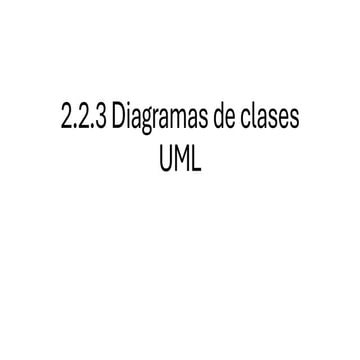 2.2.3 Diagramas de clases (Diagrama de clases)