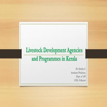 2. Livestock Development Agencies and Programmes in Kerala.pdf