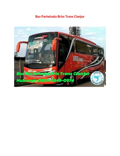 Bus Pariwisata Cianjur: Menggali Potensi Pariwisata Kabupaten Cianjur melalui Transportasi yang Andal