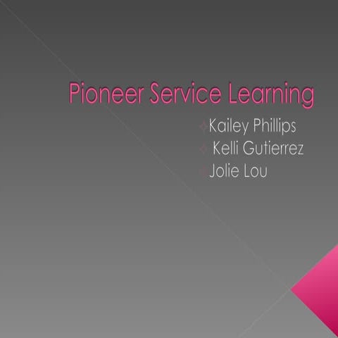 Pioneer High School - 2010 Jefferson Awards Students In Action Presentation