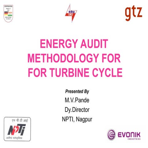 Turbine Cycle Energy Audit Methodology.ppt