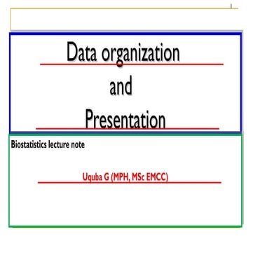 2. Data organization and presentaion.ppt