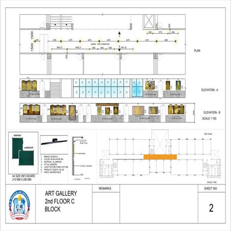 3.Art Gallery_Drawing_Part 3 sample layout of proposed art gallery | PDF