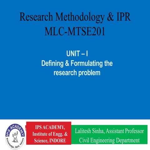 2. (Unit-1)Defining & Formulating Research Problem - Copy.pdf