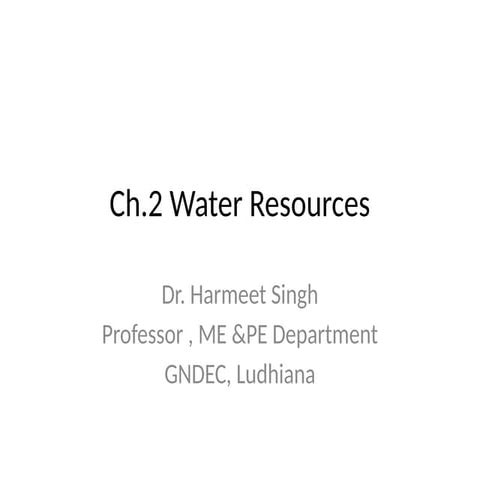 2. Water Resources.pptx water water watwer