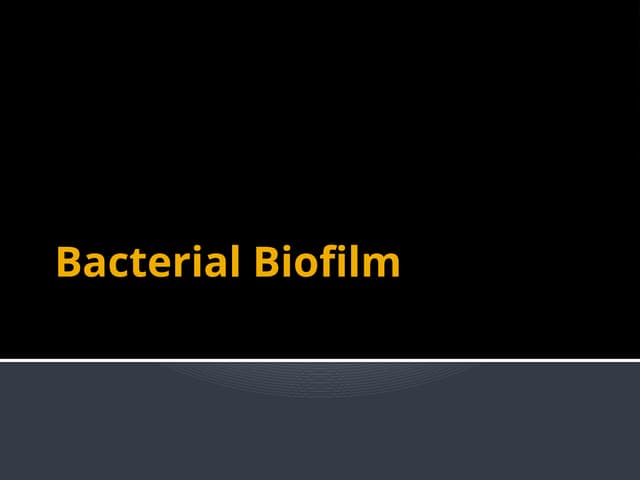 Biofilm bakteri dapat menyebabkan penyakit