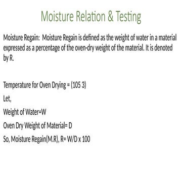2.Moisture Regain & Content of Textile fiber.pptx