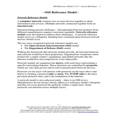2. OSI Reference Model_Networks v1.11 – Aaron Balchunas