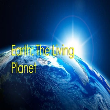 2. Earth - The Living Planet Module 2ELS