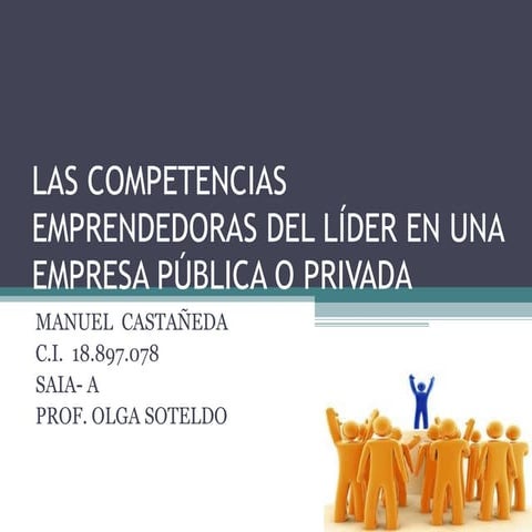 Las competencias Emprendedoras del Líder