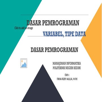 Materi Tipe Data, Variabel, Nilai, Flow.pptx