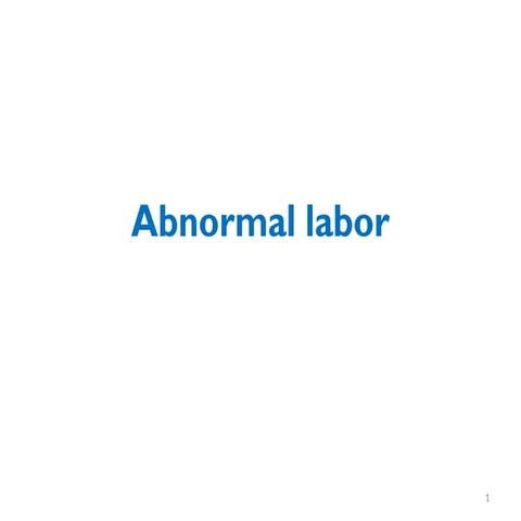 2. Abnormal labor.pptx notes for midwifery student