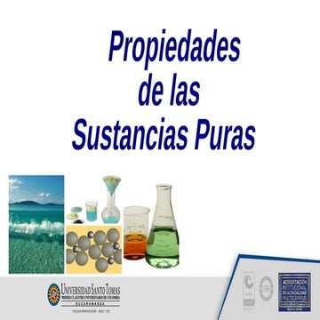 Propiedades de Sustancias Puras en el Estudio de la Termodinámica