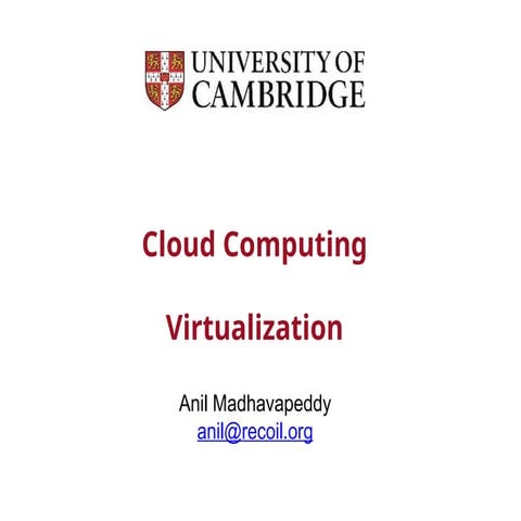virtualization concepts and details in cloud computing
