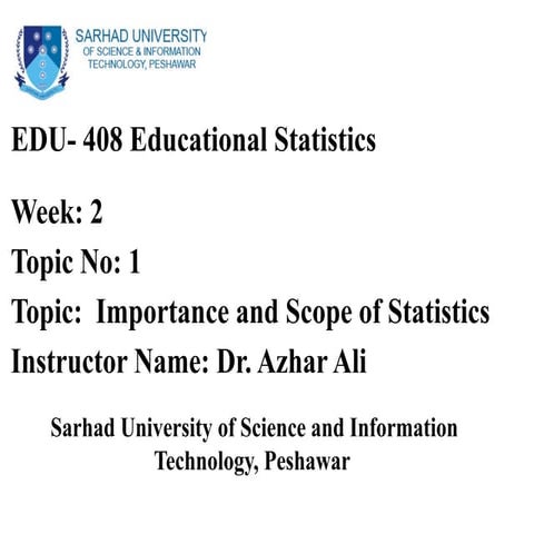 statistics importance and scope of stats
