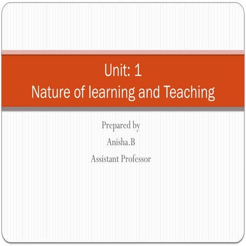 2.Basic principles of learning - presentation