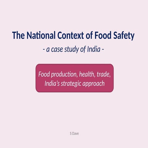 2. The National Context of Food Safety.pptx