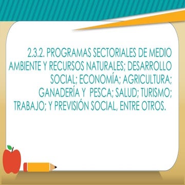 2.4.2 programas sectoriales de medio ambiente