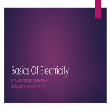 Basic of Electricity- a brief concept about what are different ...