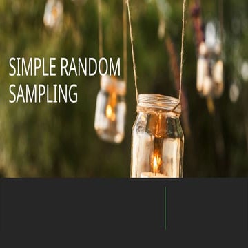 Sampling Acak Sederhana berdasarkan karakter | PPTX