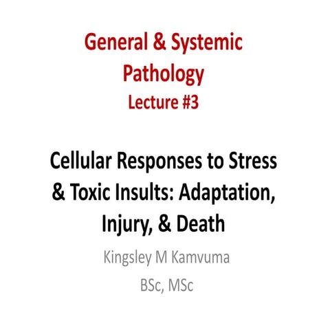 2. Cellular injury, this is defined as the reversible or irreversible ...