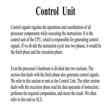2.2 Control Unit.pptx gggggggggggggggggggggggggg | PPTX