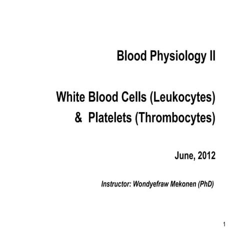 Comprehensive Overview of White Blood Cells and Platelets in Blood ...