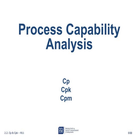 Comprehensive Guide to Process Capability Analysis: Cp, Cpk, and Cpm ...