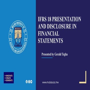 Comprehensive Guide to IFRS 18 Presentation and Disclosure in Financial ...