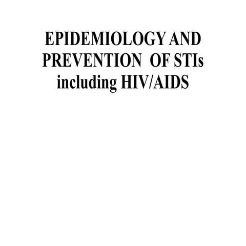 Sexually transmitted disease control programme | PPTX