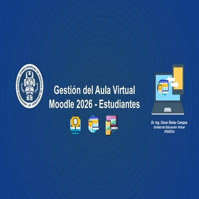 Gestión del Aula Virtual con Moodle 2026 para Estudiantes | PPTX