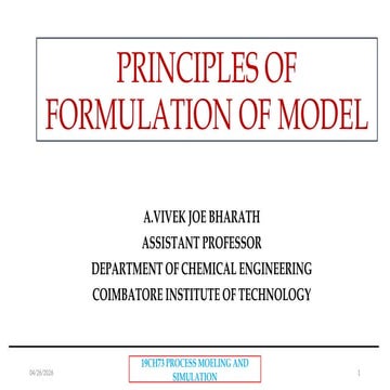 Comprehensive Principles of Process Modeling and Simulation in Chemical ...
