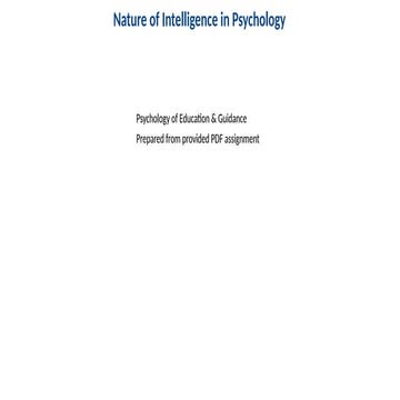 definition and types of intelligence..... | PPTX