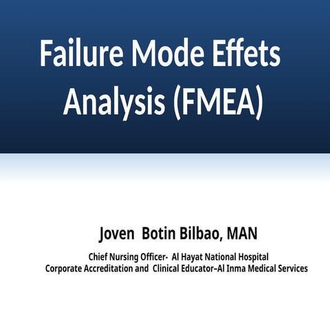 Failure Mode Effects Analysis for healthcare .pptx