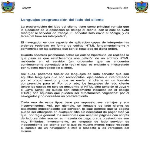2.2 lenguajes del lado cliente