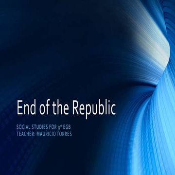 Republic´s End
